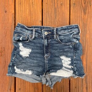 Dark Blue American Eagle Jean Shorts